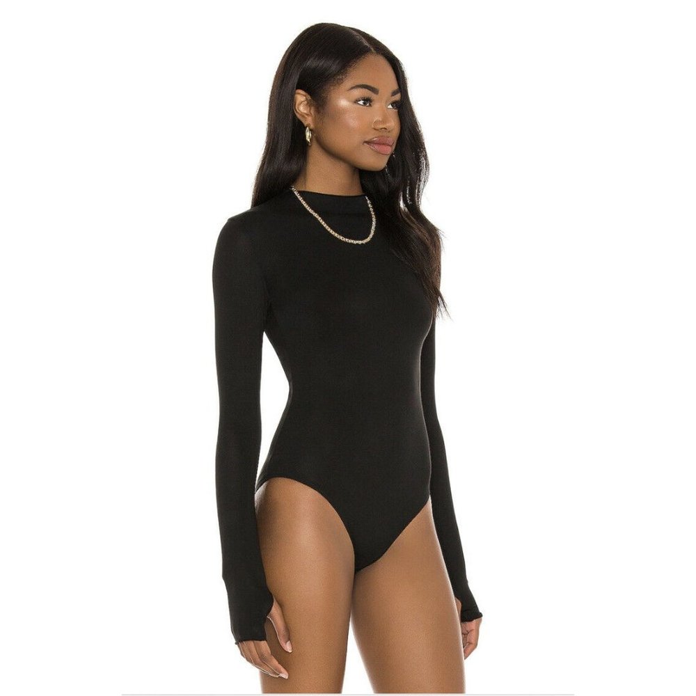 SNDYS Lounge Cyrus Bodysuit Black Long Sleeve S - Picture 3 of 6